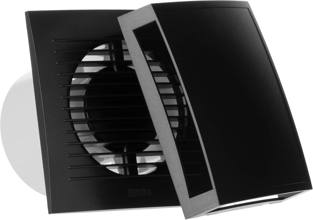 Steinberg14 Ø 100mm BadLüfter Fan mit Feuchtesensor und einstellbarer Nachlaufzeit - Anthrazit Front