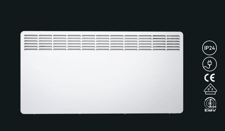 AEG Wandkonvektor WKL 2005, Elektroheizung energiesparend, 2000 W für ca. 25 m², LCD-Display, Wochen
