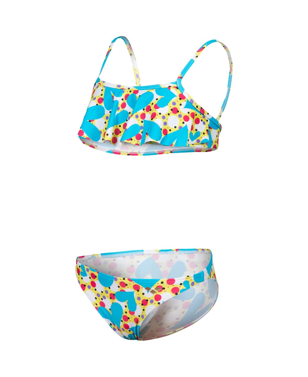ARENA Mädchen Girls Vintage Bikini Bralette Bikini 164 Soft Green Multi, 164 Soft Green Multi
