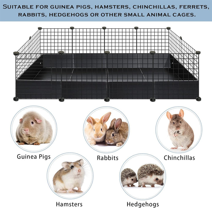 Geelin Käfigeinlage aus Wellpappe, 2 x 4 Paneele, für Meerschweinchen, Igel, Kaninchen, mit C&amp;C-Käfi