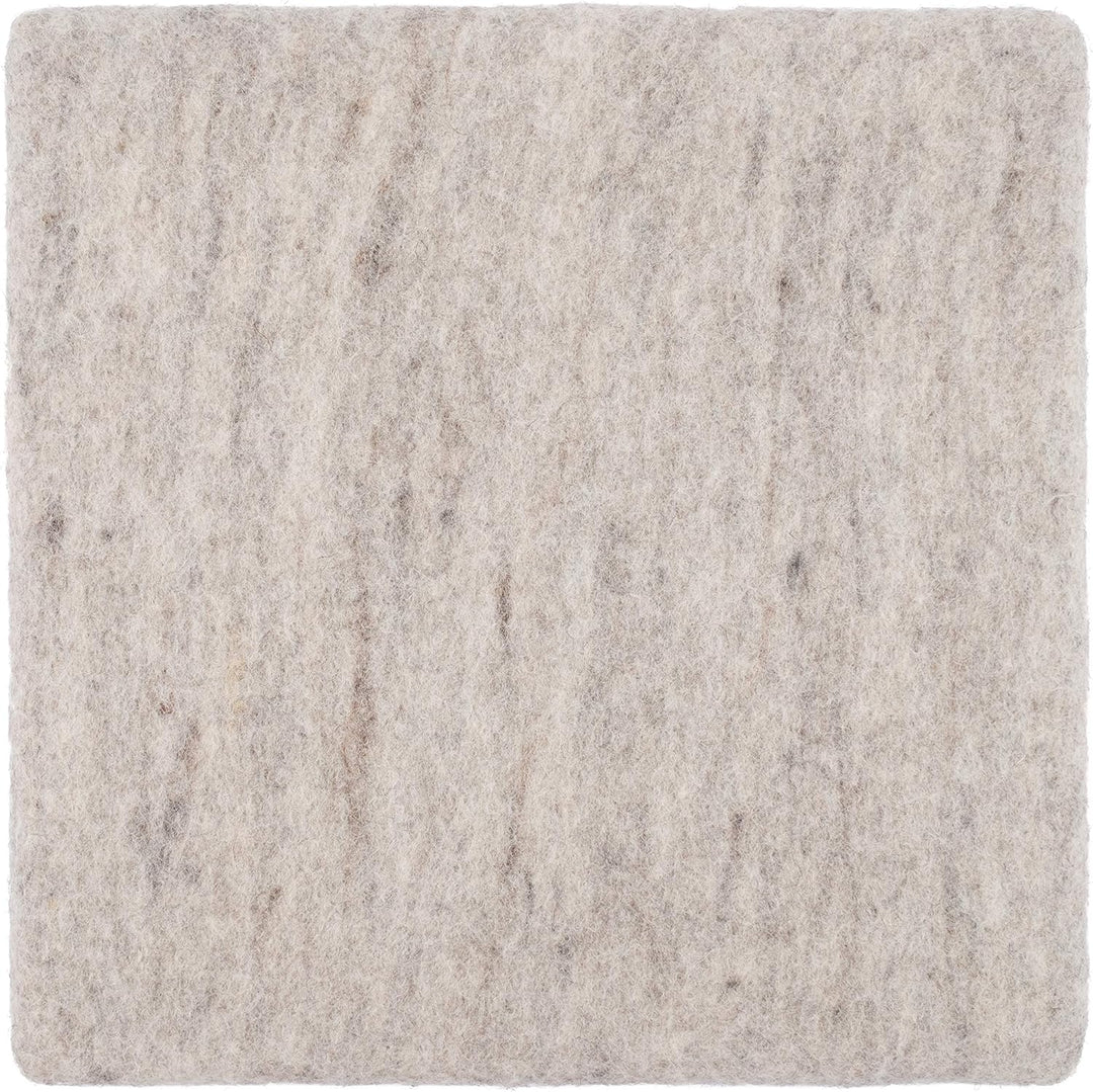 myfelt Flache Filz-Sitzauflage/Stuhlauflage - Béla - quadratisch, 36x36 cm, Beige Beige Meliert, Bei