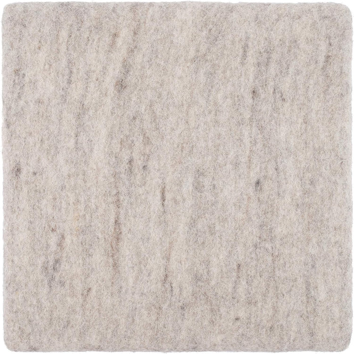 myfelt Flache Filz-Sitzauflage/Stuhlauflage - Béla - quadratisch, 36x36 cm, Beige Beige Meliert, Bei
