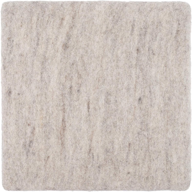 myfelt Flache Filz-Sitzauflage/Stuhlauflage - Béla - quadratisch, 36x36 cm, Beige Beige Meliert, Bei