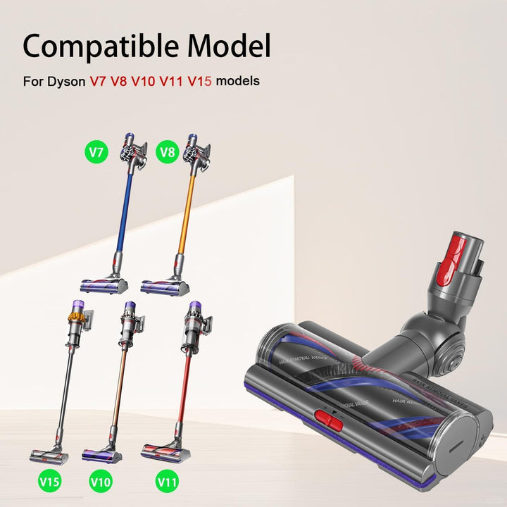Torque Drive Bodendüse für Dyson V7 V8 V10 V11 V15, Ersatzteil Direktantrieb Reiniger Kopf Turbine B