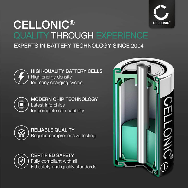 CELLONIC, Akku für Headset kompatibel mit Sony MW600, MH100 (250mAh, 3.7V) Ersatzakku GP0836L17