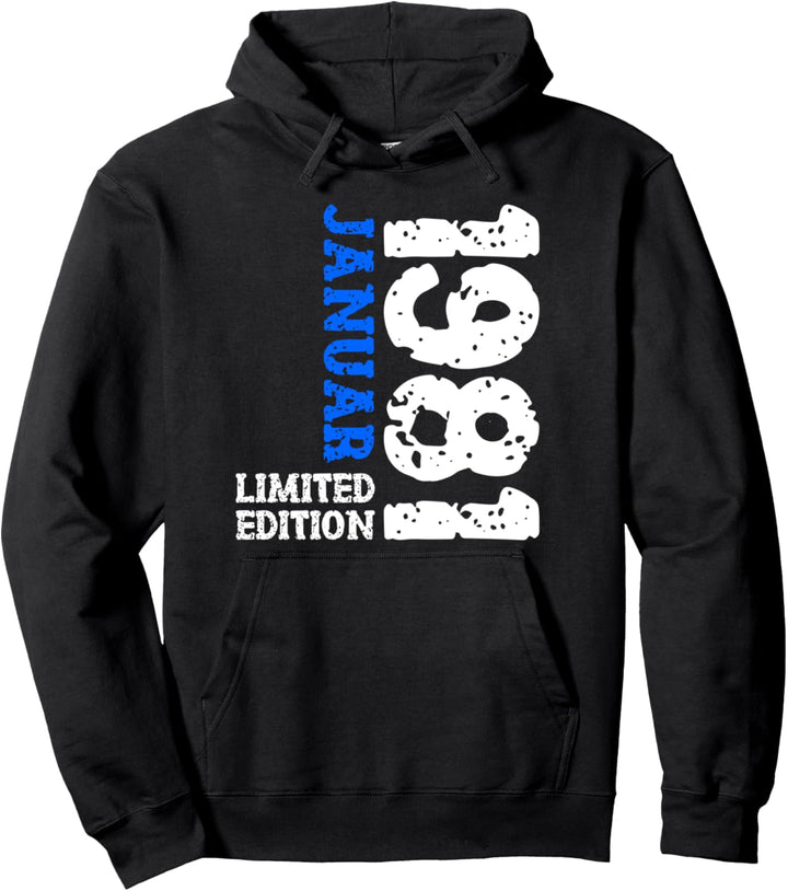 42. Geburtstag Frauen Männer Limited Edition Januar 1981 Pullover Hoodie