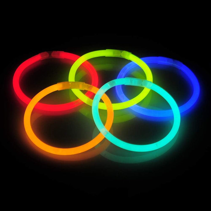 JOYIN 200pcs 20.3 cm Knicklichter party set, Neon Leuchtstäbe Party Deko, Leuchtstäbe Kinder , Party
