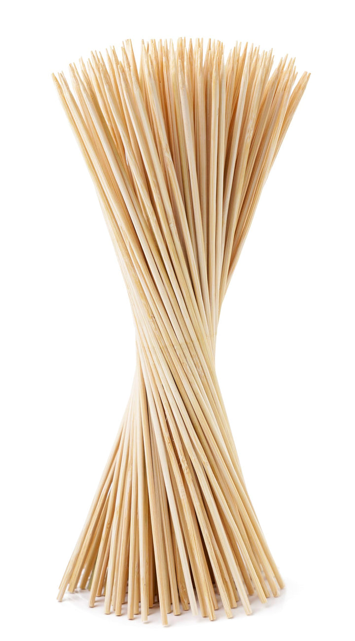 BigDean 100x Pflanzstäbe aus Bambus - Rankhilfe Tomatenstangen Holz Rankstäbe Bambusstäbe 90 cm Pfla