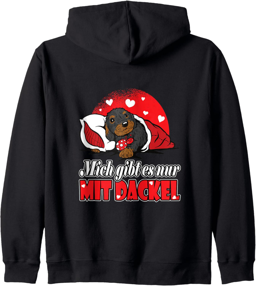 Tierfreunde Pyjama Dackel Welpe Marienkäfer Rauhhaardackel Kapuzenjacke