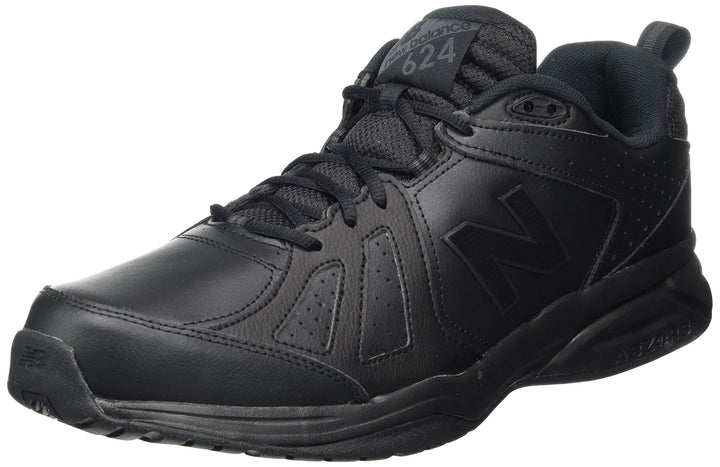New Balance Herren 624v5 Sneakers 40 EU XX-Weit Schwarz, 40 EU XX-Weit Schwarz