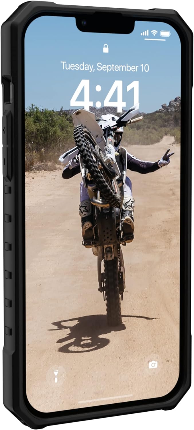 Urban Armor Gear UAG Pathfinder Case kompatibel mit Apple iPhone 14 Plus [Wireless Charging/Magnetis