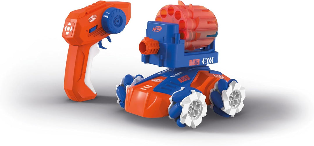 Carrera RC Nerf Blasting Car I 2,4GHz I Original Lizenz I Fahren und Feuern mit originalen Nerf Soft