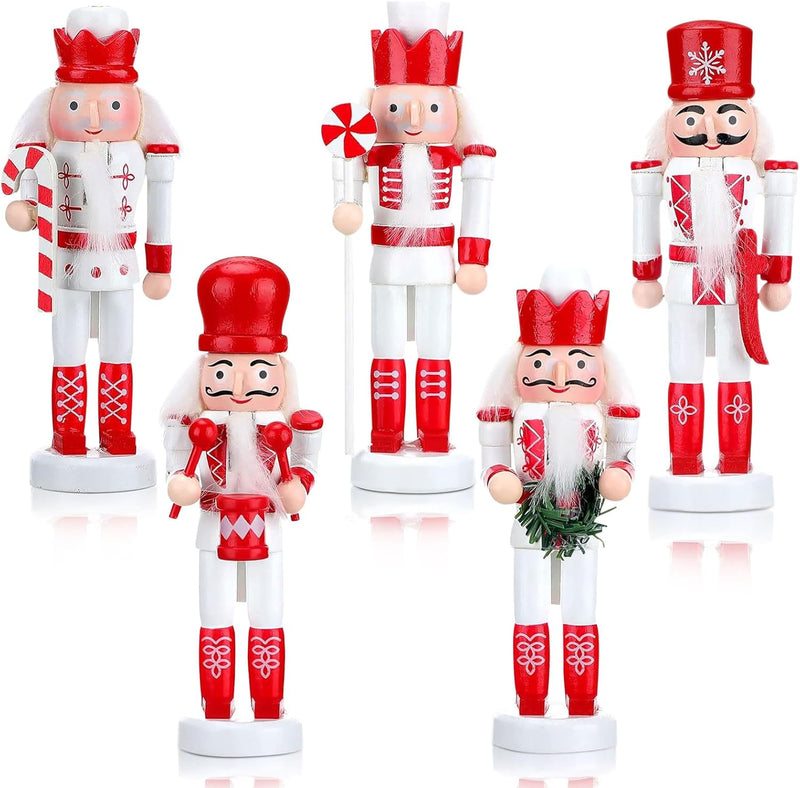 Nussknacker Hängende Ornament Figuren Puppenbaum Anhänger Weihnachtsdekor Mini Holz Soldat Puppe Nus