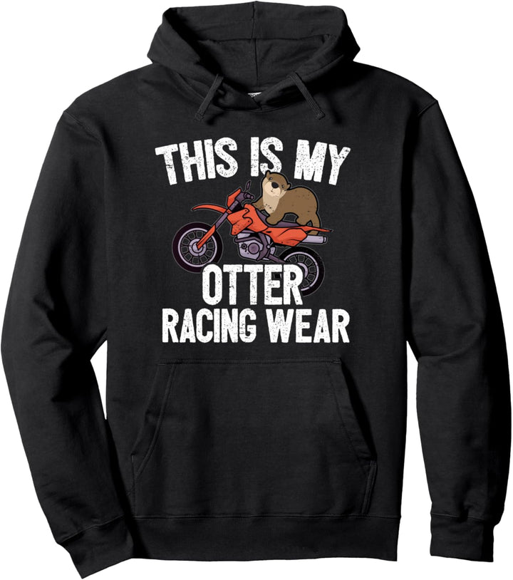Motocross-Fahrer Motocrossbike Motorrad I Otter Pullover Hoodie