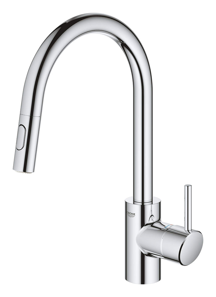 GROHE Concetto - Einhand-Spültischbatterie (Einlochmontage, Schwenkbereich 360°, langlebige Oberfläc