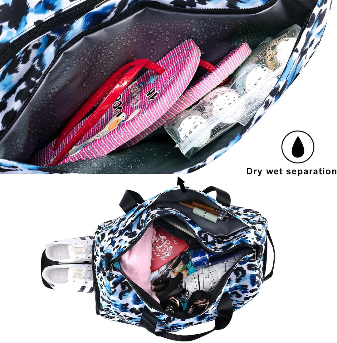 HAWEE Reisetasche Gross Herren Sporttasche Weekender Damen Faltbare Gym Bag mit Schuhfach & Nassfach