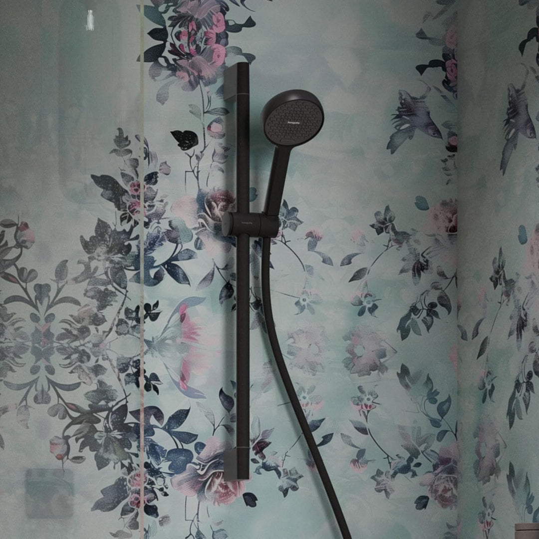 hansgrohe Activera Select S - Duschset mit Duschkopf wassersparend (EcoSmart, 2 Strahlarten), Duschs