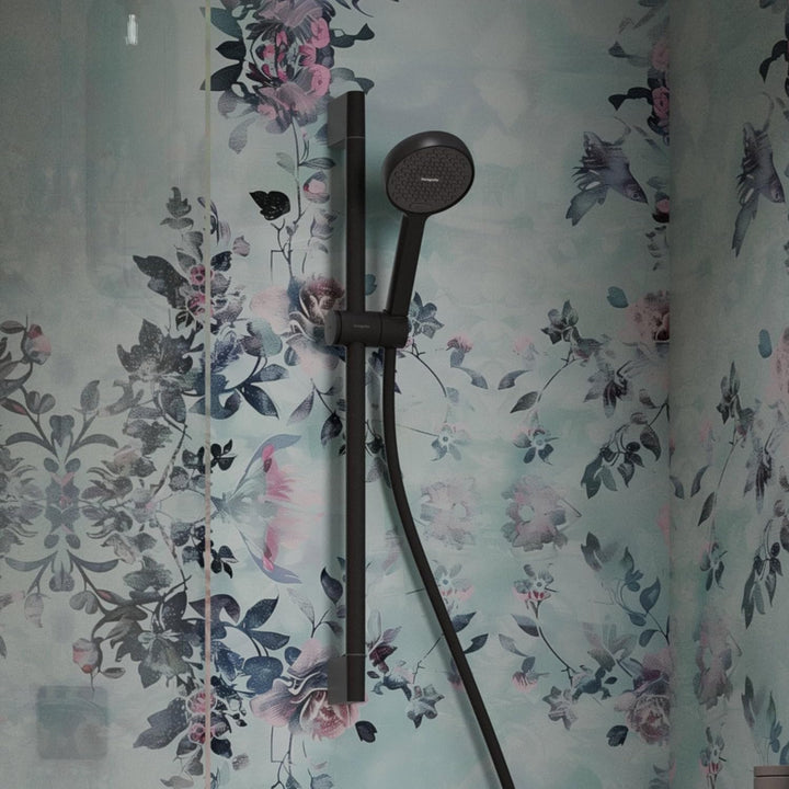 hansgrohe Activera Select S - Duschset mit Duschkopf wassersparend (EcoSmart, 2 Strahlarten), Duschs