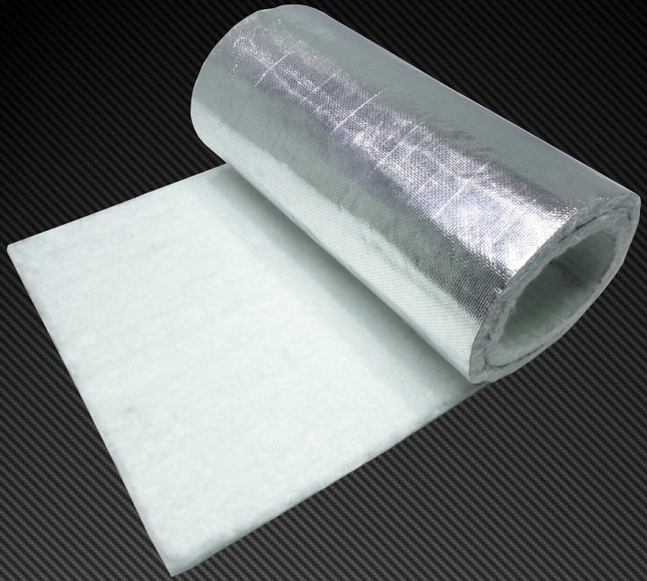 Hitzeschutzmatte 10mm Alu-Keramik 1,0m x 0,5m *** Turbo Auspuff Krümmer Isoliermatte Hitzeschutzfoli