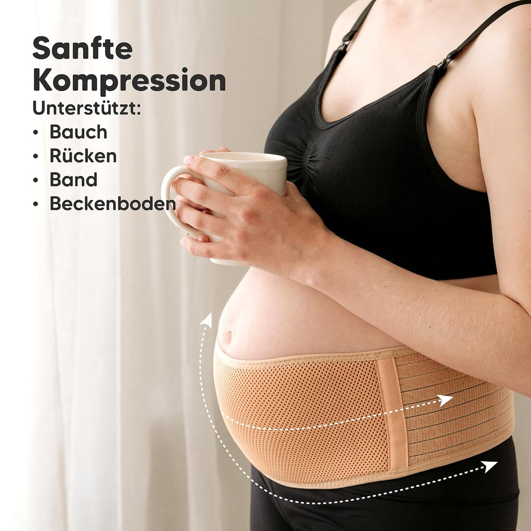 KeaBabies Bauchgurt Schwangerschaft - Weicher und atmungsaktiver schwangerschaftsgürtel - Bauchband