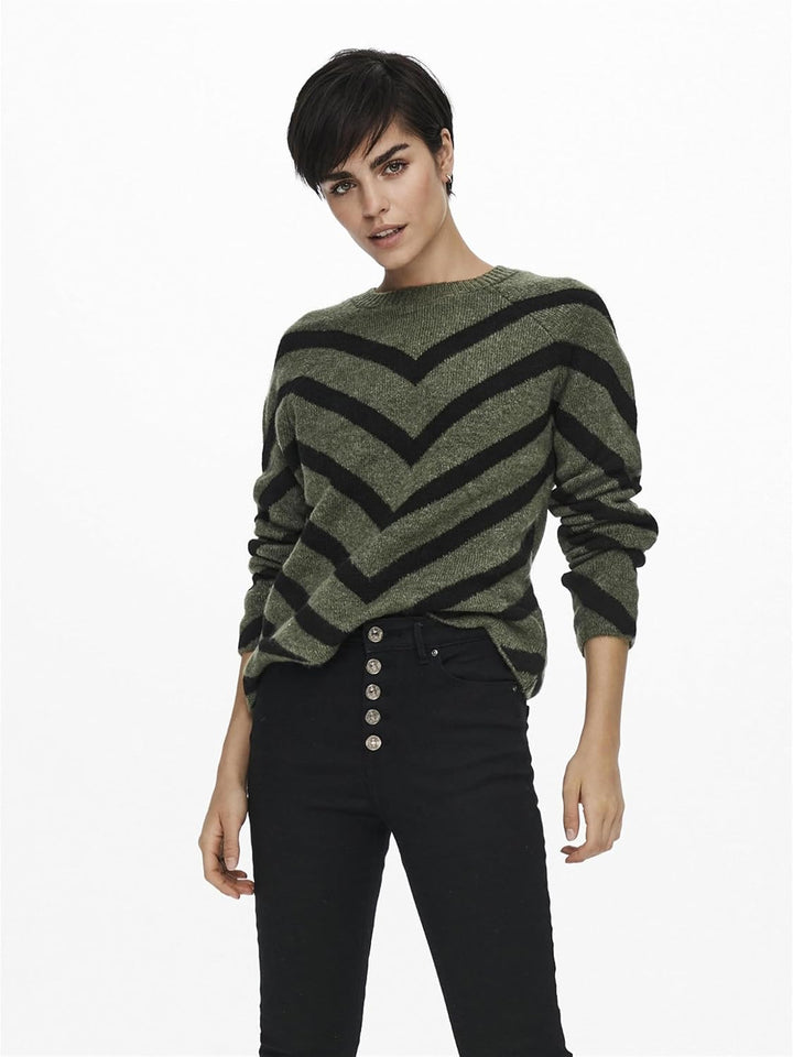 ONLY Damen ONLELIZA L/S Pullover KNT NOOS 15191792 XS Lizard, XS Lizard