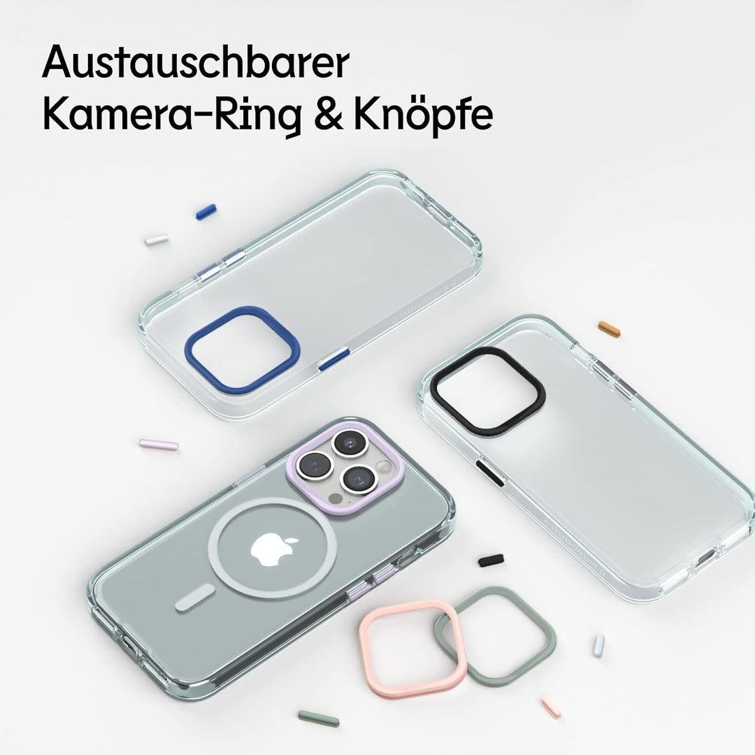 RhinoShield Clear Case kompatibel mit MagSafe für [iPhone 14 Plus]|Überragende Magnetstärke, Vergilb