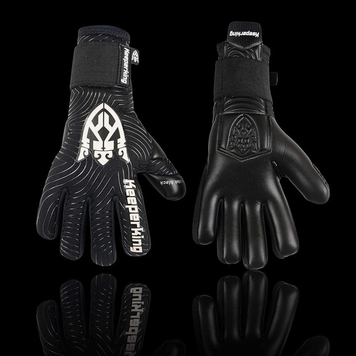 Keeperking Torwarthandschuhe für Erwachsene Fussballhandschuhe Herren Innennaht Profi Premier Grip 4