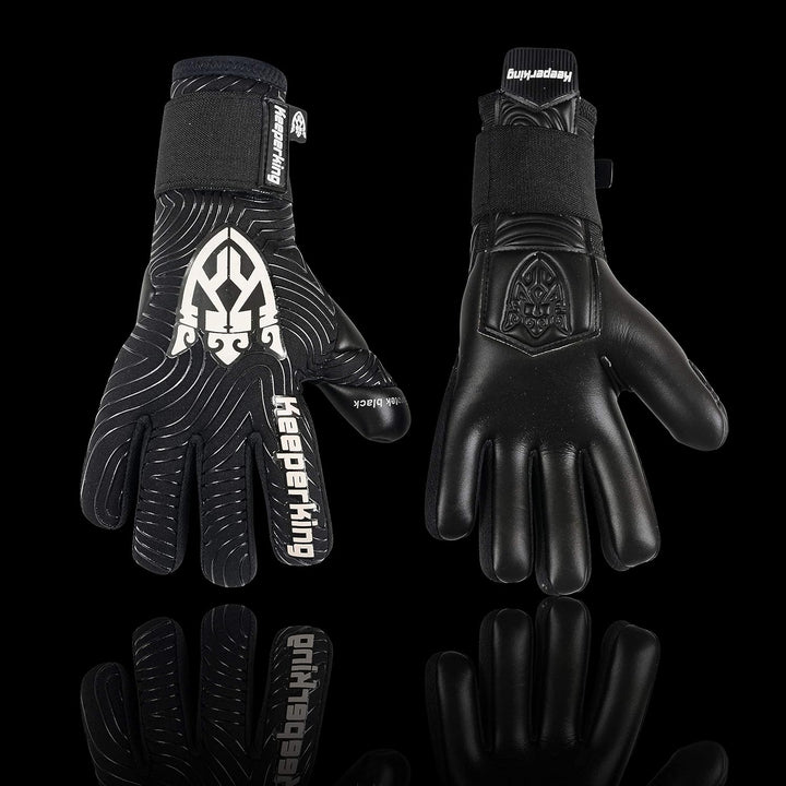 Keeperking Torwarthandschuhe für Erwachsene Fussballhandschuhe Herren Innennaht Profi Premier Grip 4