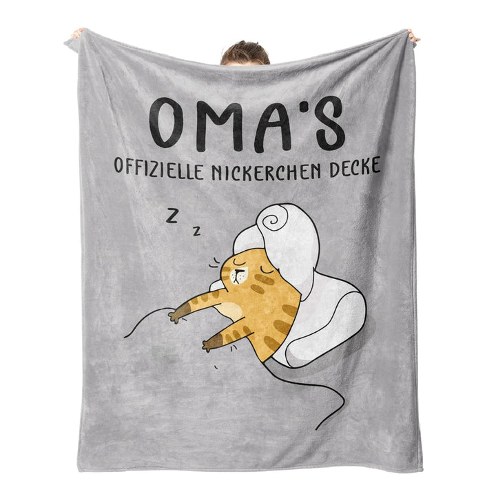 Juratar Oma Geschenk, Personalisierte Decke Geschenke für Oma, Superweiche Decke aus Flanell Oma, Om
