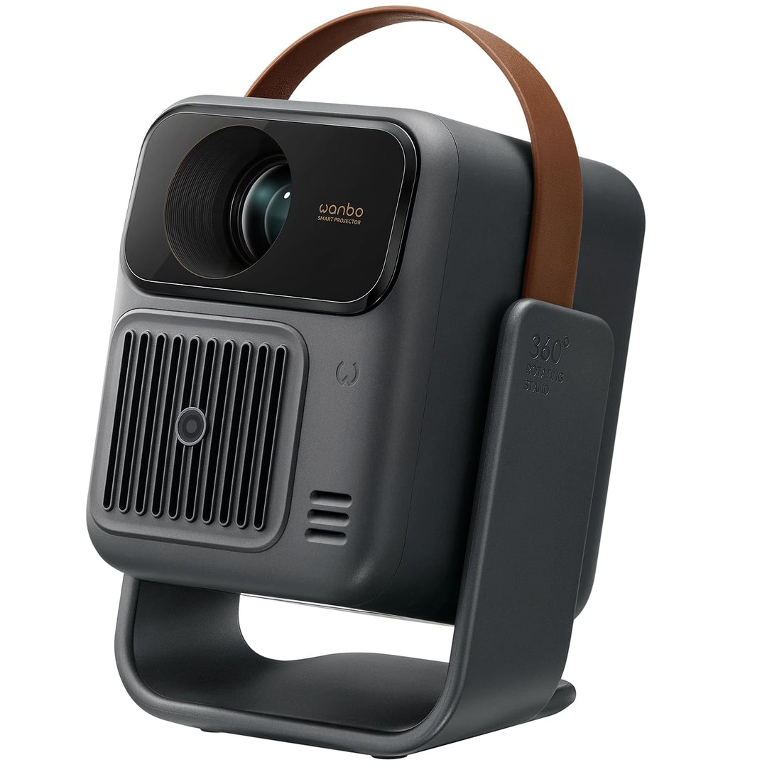 WANBO Togo Pro Akku Smart Beamer Google TV Netflix, Tragbar Projektor mit 3,5h Akku für Outdoor & He