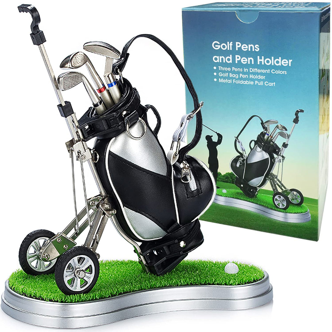 Jishi Golf-Stifthalter, Schreibtisch, Golf-Geschenke für Männer, einzigartige Neuheit, coole Büro-Sc