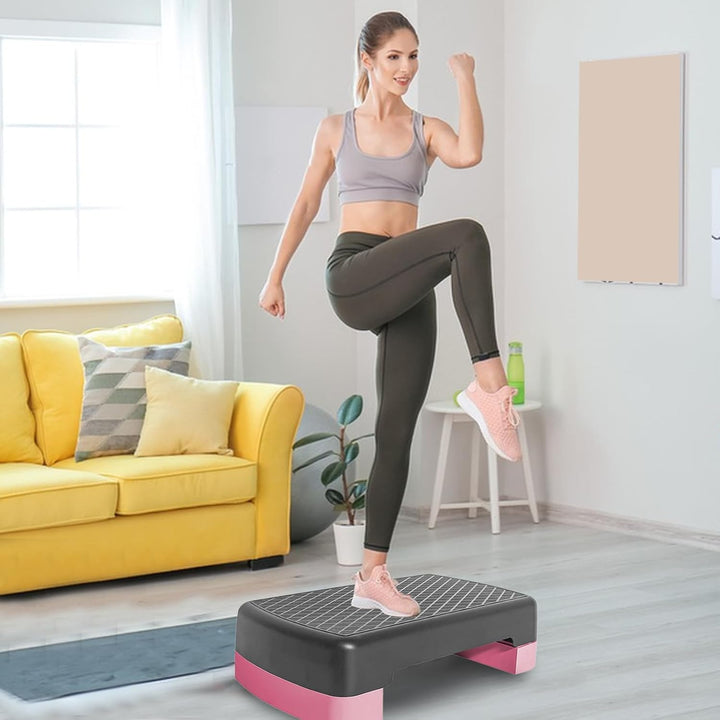 Fitness Stepper Für Zuhause, Aerobic Steppbrett 45 Cm, Grosse Hebeplattform Mit Rutschfestem, Spezie
