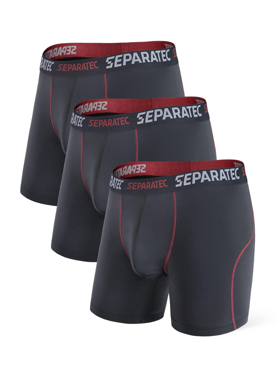 Separatec Sport Boxershorts Herren Schnelltrocknende Unterhosen Männer mit Doppelter Beutel Retrosho