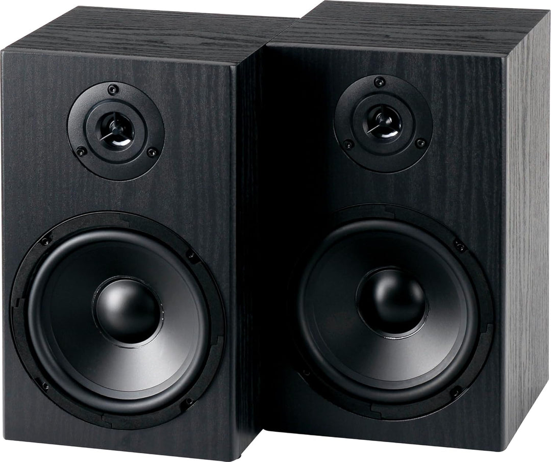 McGrey BSS-265 BK 6,5" HiFi Regallautsprecher - 1 Paar Boxen - 40Watt (RMS) - 2-Wege-System - auch f