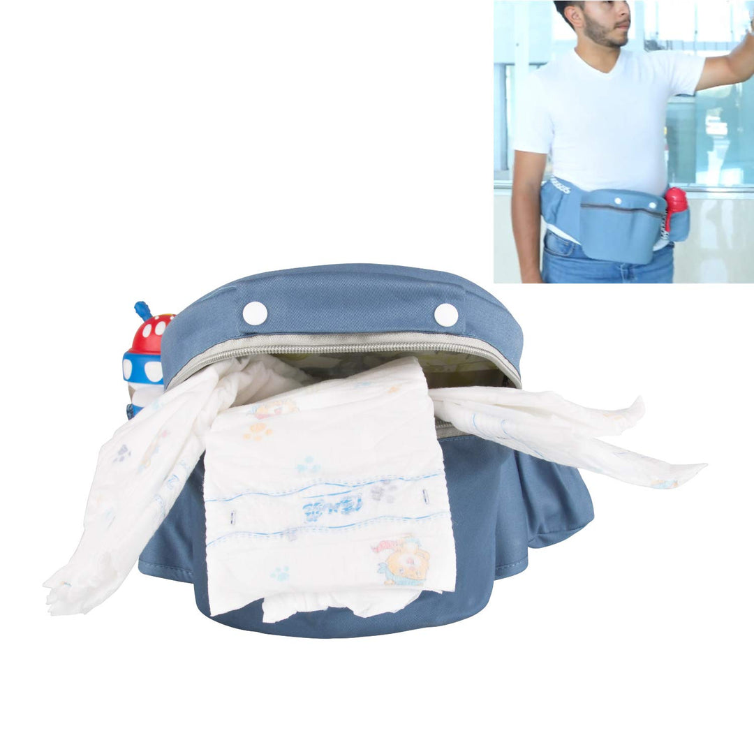 ThreeH Hüftsitzträger Baby Komfortable Taillentrage mit grosser Kapazität BC27 (Blue), Blue