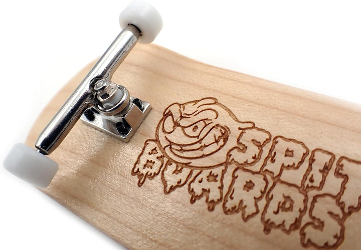 SPITBOARDS 36 mm Fingerboard Pro Trucks by, Real Lock Nuts, Rubber Urethane Bushings, Optimised Hang