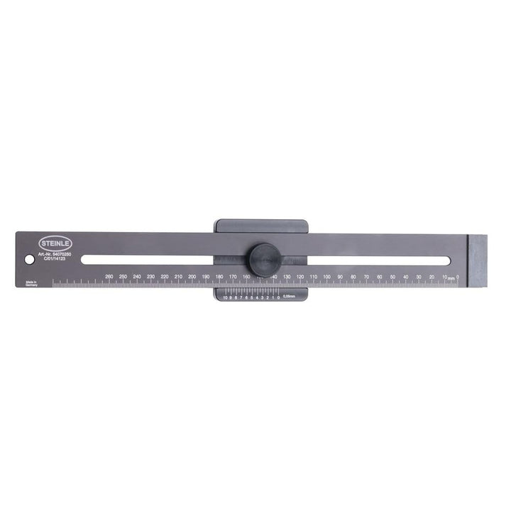 STEINLE 5410 ALU Streichmass Streichmass mit Anschlaghaken mm-Teilung 250 mm