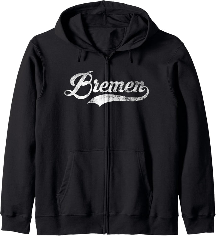 Bremen Stadt Vintage Design - Cool Old School Kapuzenjacke