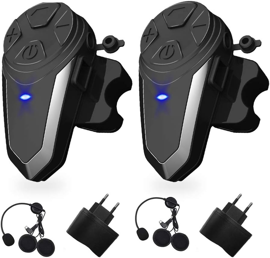 vFound BT-S3 1000m Motorrad-Intercom-Helm-Headset Echtzeit-Kommunikationssysteme Freisprech-FM-Radio