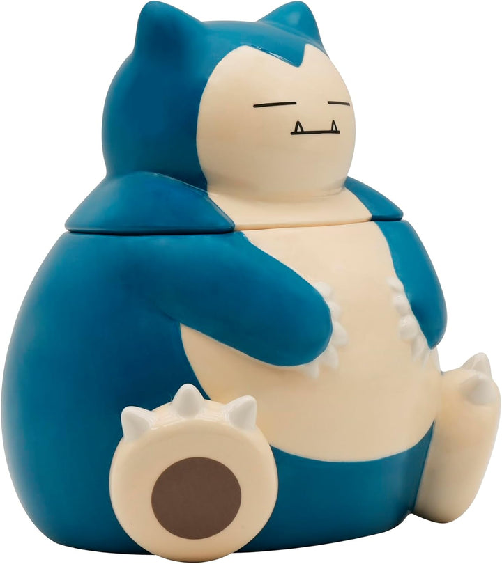 ABYSTYLE Pokémon Snorlax - Keksdose aus Keramik, 18 x 13,5 x 15,5 cm, Küchendekoration, luftdichter