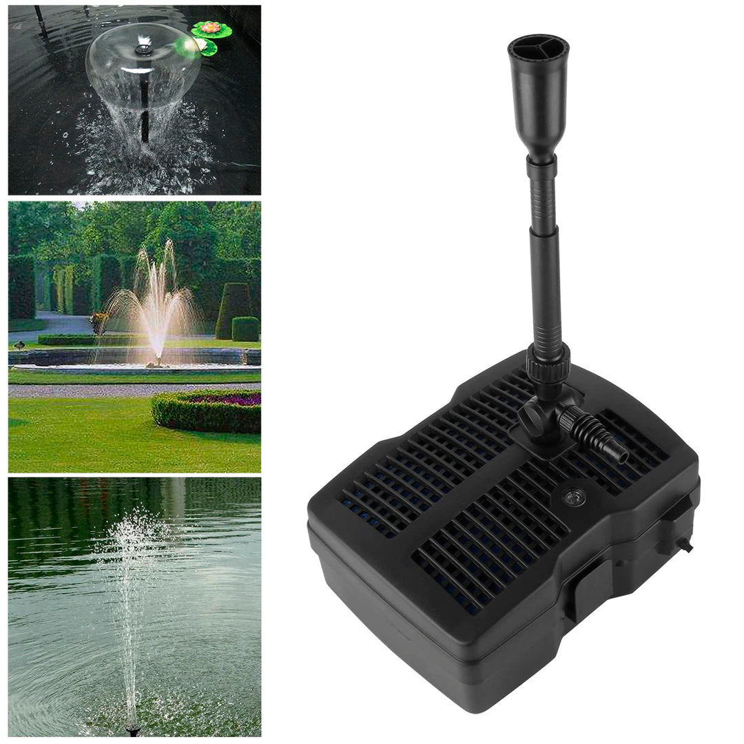 Forever Speed 4 in 1 Teichpumpe Springbrunnenpumpe mit Filter, 9W UV-Klärer, 1000l/h, mit 10m Stromk