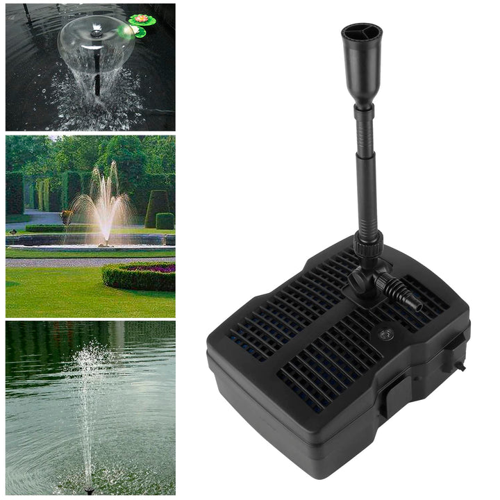 Forever Speed 4 in 1 Teichpumpe Springbrunnenpumpe mit Filter, 9W UV-Klärer, 1000l/h, mit 10m Stromk