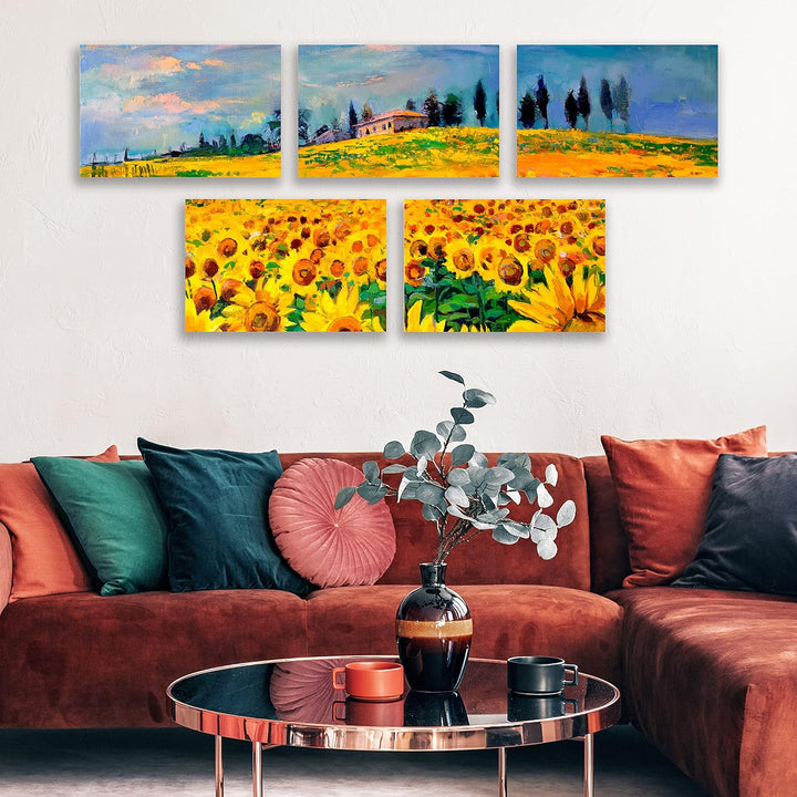 Belle Vous 4 Stk Leere Schwarze Leinwände zum Bemalen - 40 x 50 cm - Vorgespannte Grosse Leinwand -