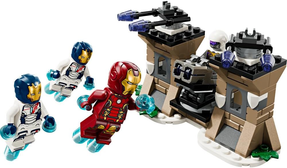 LEGO | Marvel Iron Man & Iron Legion vs. Hydra-Soldat - Avengers Spielzeug - Kreatives Spielset für