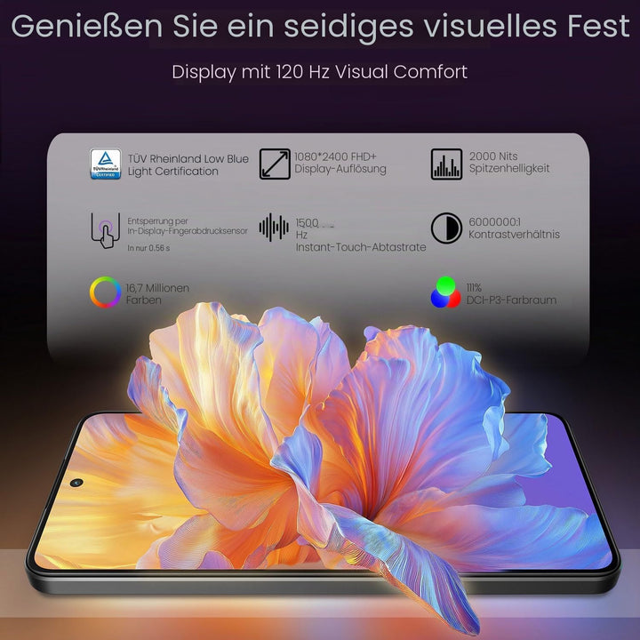 realme 14T 5G Smartphone 8+256GB,Obsidian Black, 6,67 Zoll Bildschirm, 120Hz Display, 5130mAh Akku,