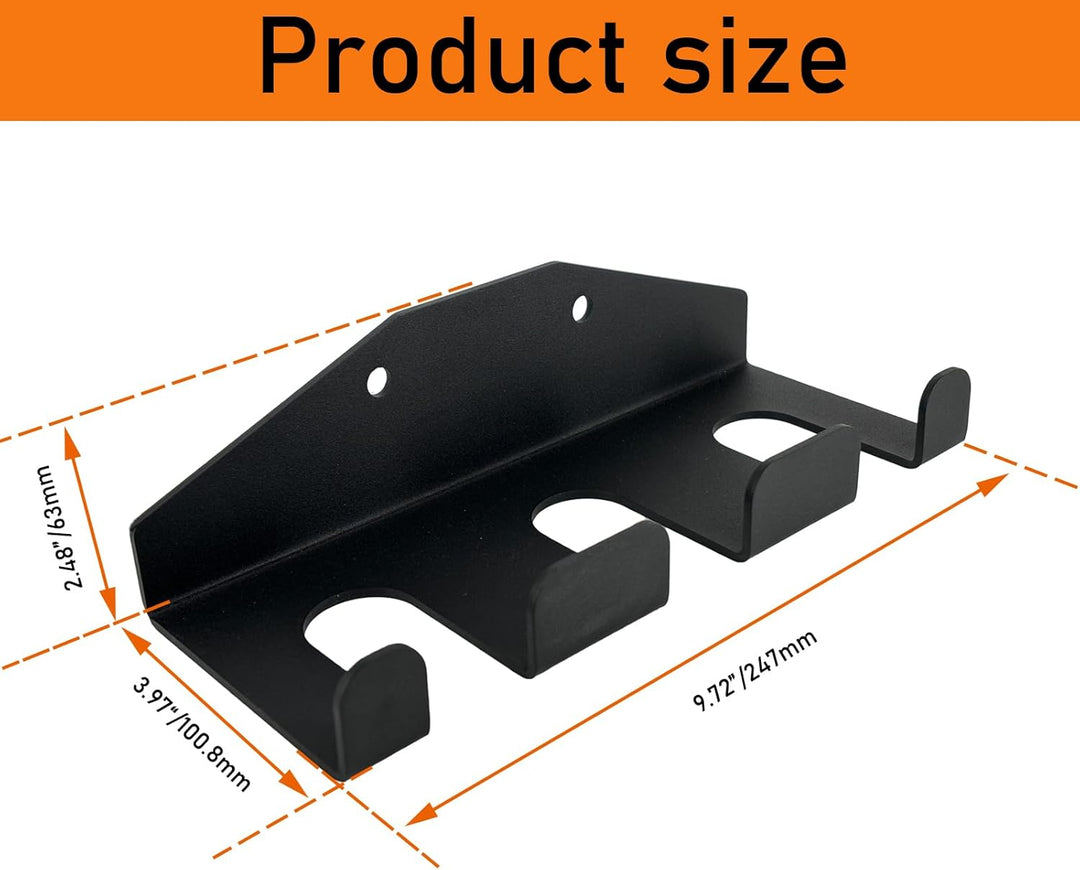 Gym Organizer Barbell Holder - Vertical Wall Mounted Barbell Storage, Olympic Bar Hanger for Home, C