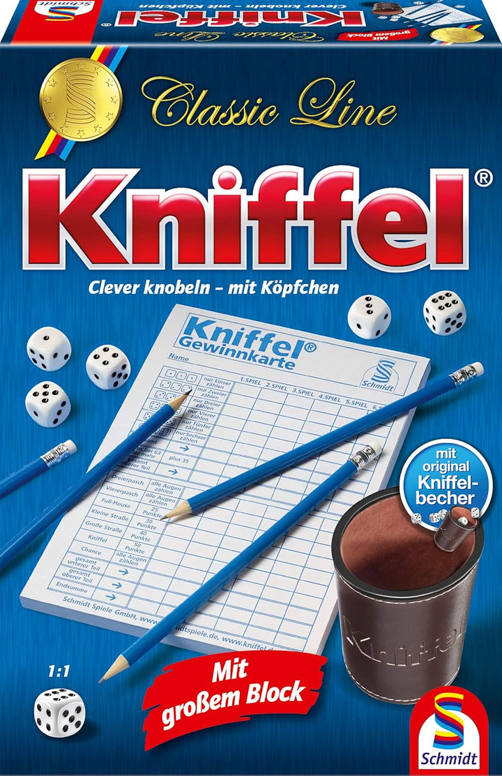 Schmidt Spiele 49197 Die grosse Spielesammlung Premium-Edition, in Einer Metallbox, Bunt & 49203 Kni
