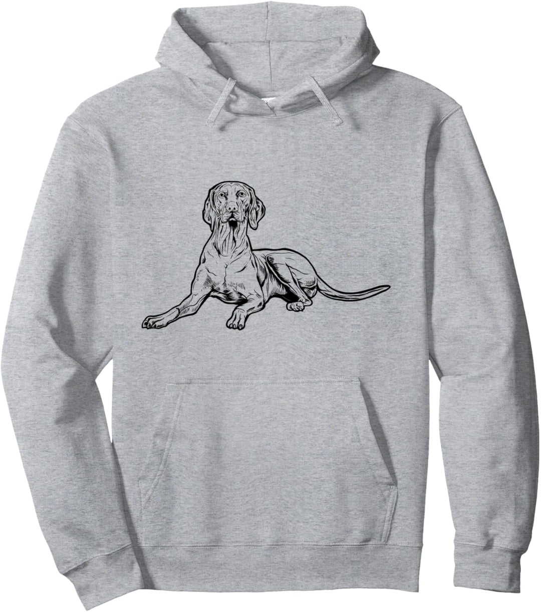 Strichzeichung - Magyar Vizsla Pullover Hoodie