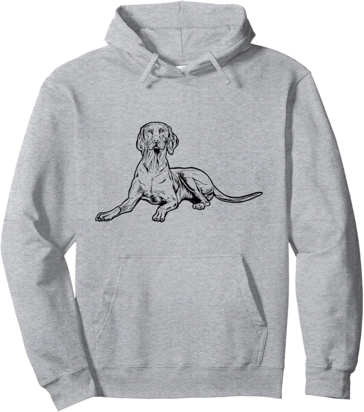 Strichzeichung - Magyar Vizsla Pullover Hoodie