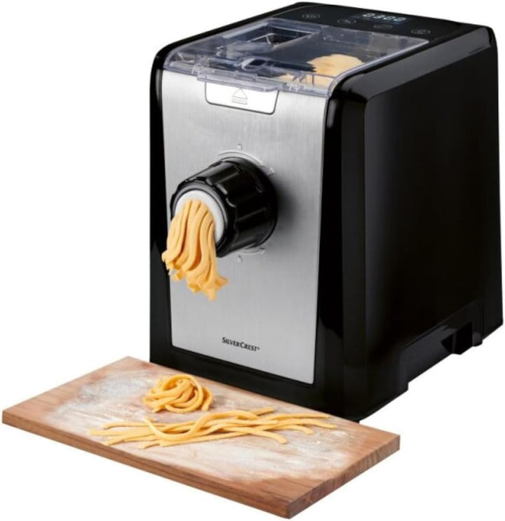 Pasta Maker vollautomatisch, 8 Formscheiben, Ravioliformer, LED-Display, 2 Programme, 600 g Kapazitä